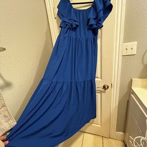 SHEIN Royal Blue Maxi Dress